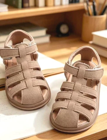 Sandale Shein Kids, maro deschis