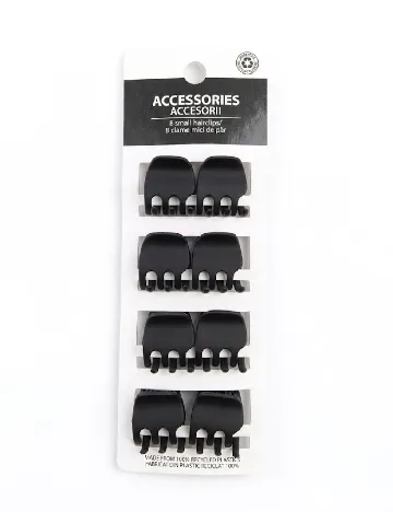 Set clame de par 8 bucati ACTION, negru