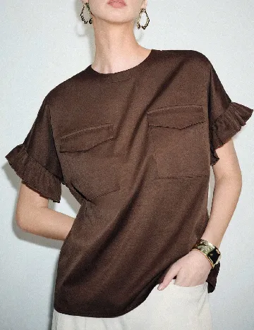 Bluza SHEIN, maro inchis