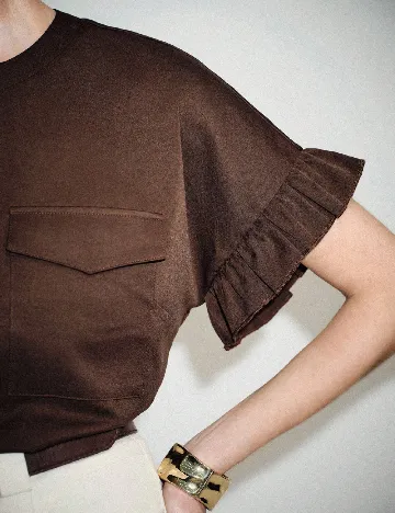 Bluza SHEIN, maro inchis