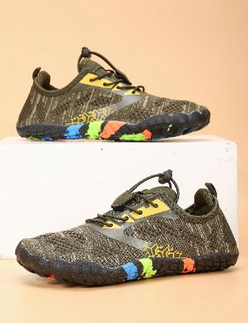 Adidasi de drumetie Shein Kids, verde