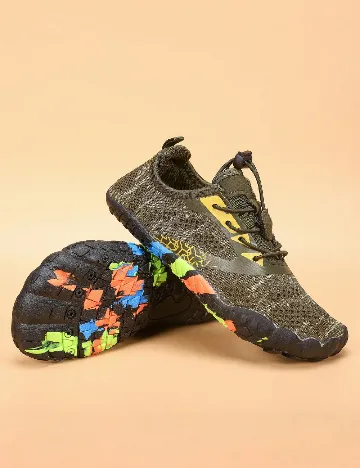 Adidasi de drumetie Shein Kids, verde