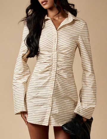 Rochie scurta Missguided, bej