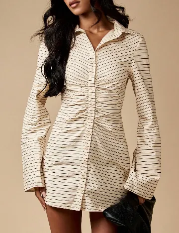 Rochie scurta Missguided, bej