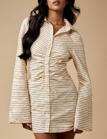 Rochie scurta Missguided, bej