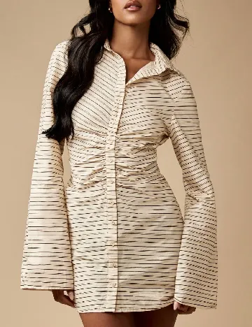 Rochie scurta Missguided, bej