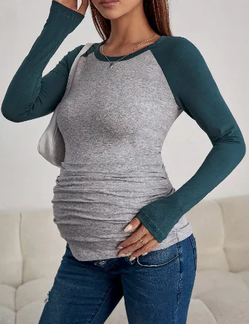 Bluza SHEIN Maternity, gri