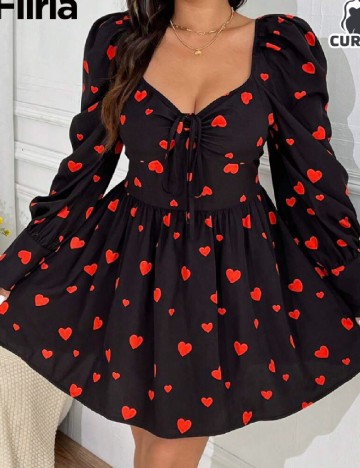 Rochie scurta SHEIN CURVE, negru