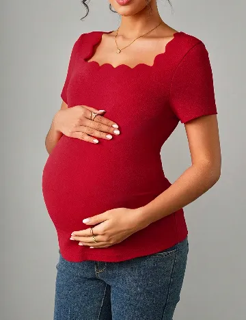Tricou SHEIN Maternity, rosu