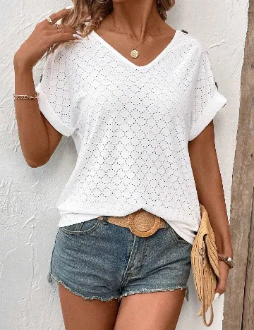 Tricou SHEIN, alb