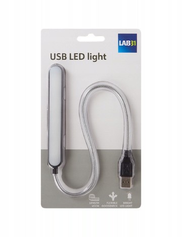 Lampa LED USB pentru laptop LAB 31, gri