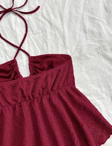 Top SHEIN, burgundy