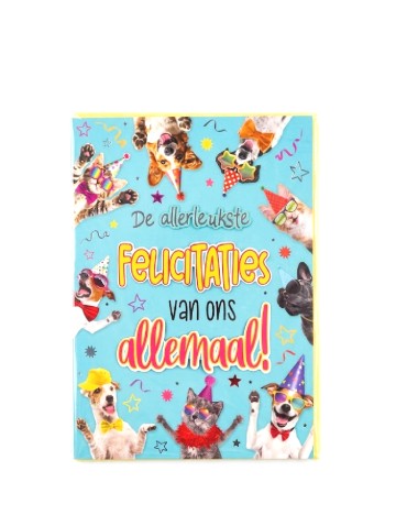Felicitare, mix culori