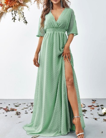 Rochie lunga Faeriesty, verde