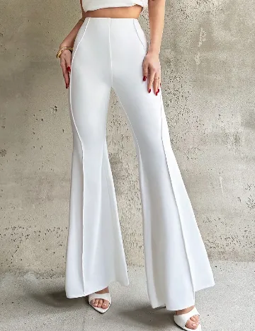 Pantaloni SHEIN, alb