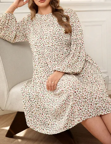 Rochie medie SHEIN CURVE, floral print