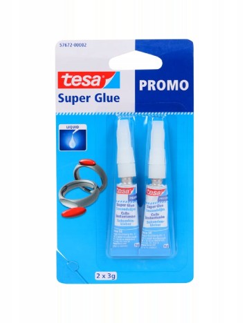 Super Glue 2 x 3 g Tealer, mix culori