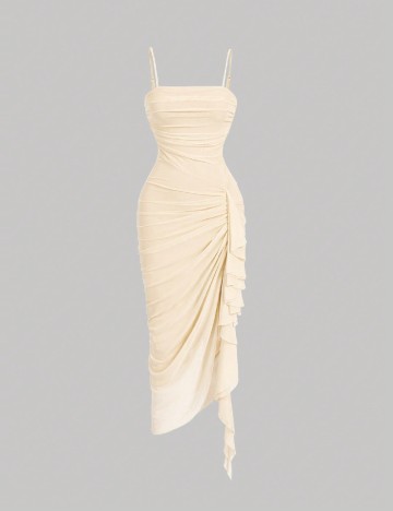 Rochie medie SHEIN, crem