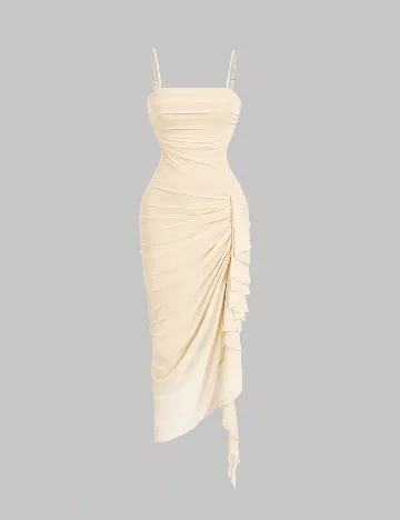 Rochie medie SHEIN, crem
