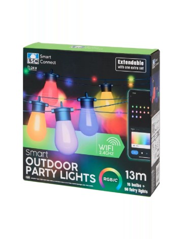 Sistem de iluminat pentru exterior Smart Connect, 13 metri LSC, mix culori