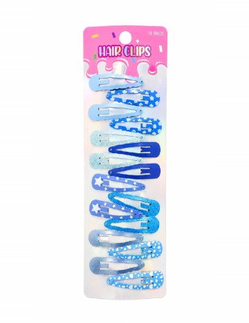 Set clame de par ACTION, albastru