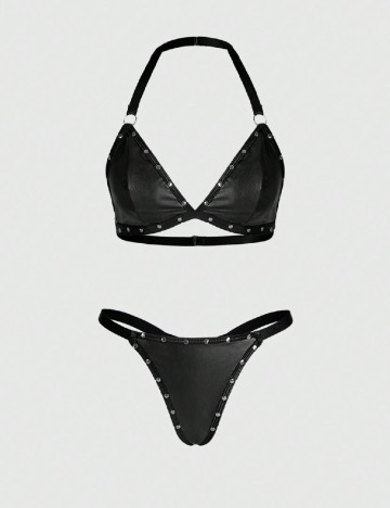 Set lenjerie Romwe, negru