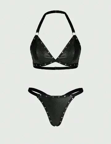 Set lenjerie Romwe, negru