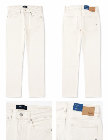 Blugi Pepe Jeans, ecru