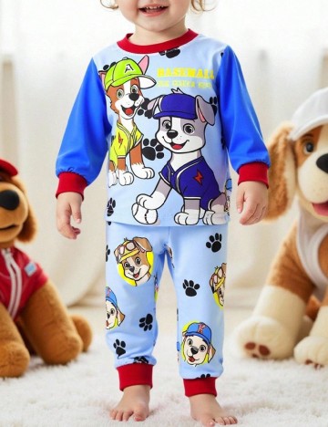 Pijama Shein Kids, albastru