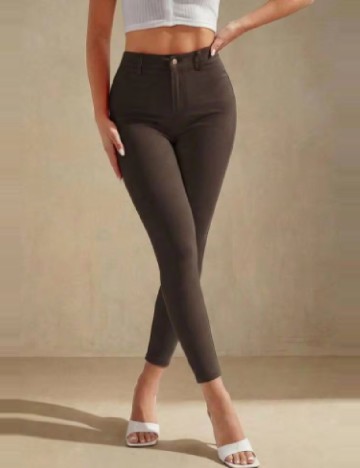 Pantaloni SHEIN, maro