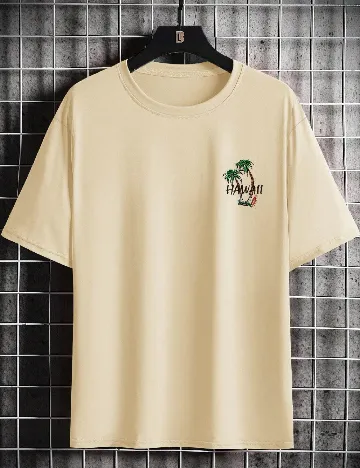 Tricou SHEIN, crem