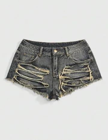 Pantaloni scurti Romwe, albastru