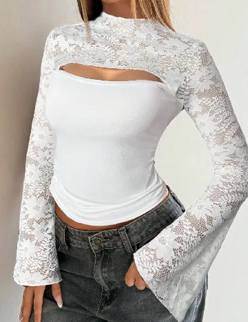 Bluza SHEIN, alb