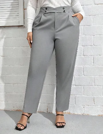 Pantaloni SHEIN CURVE, gri