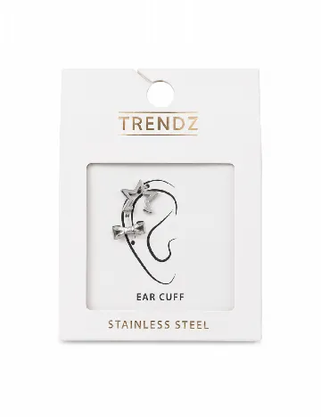 Cercei individuali, 2 bucati Trendz, argintiu