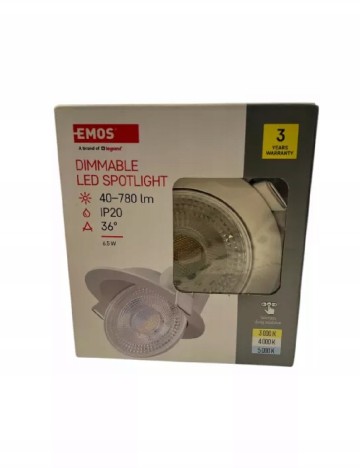 Spot LED incastrat EMOS, alb