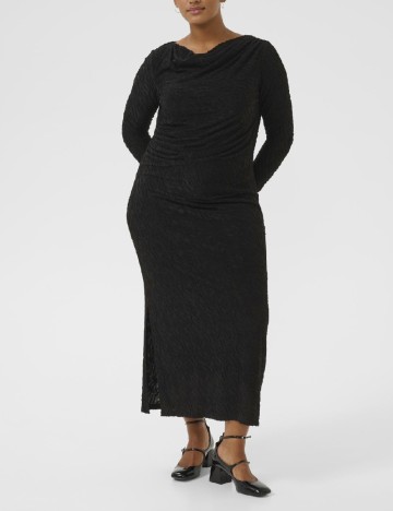 Rochie lunga Kaffe Curve, negru