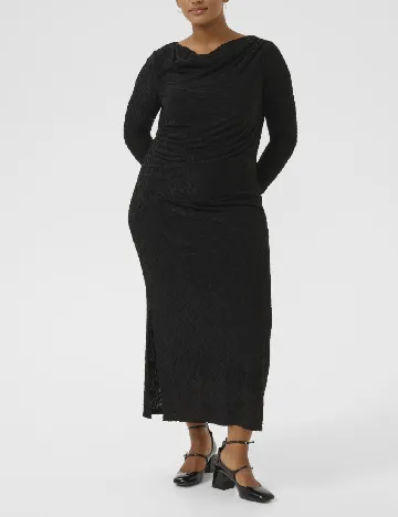 Rochie lunga Kaffe Curve, negru