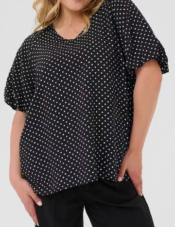 Bluza Kaffe Curve, negru