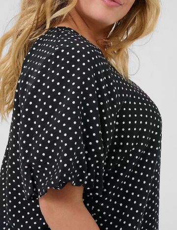 Bluza Kaffe Curve, negru