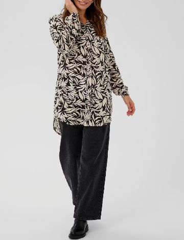Bluza Bon a Parte, bej/negru