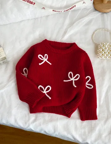 Pulover Shein Kids, rosu