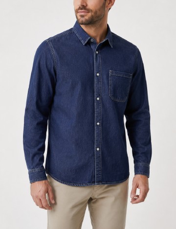 Camasa Pepe Jeans, bleumarin inchis