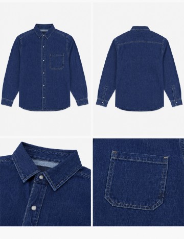 Camasa Pepe Jeans, bleumarin inchis