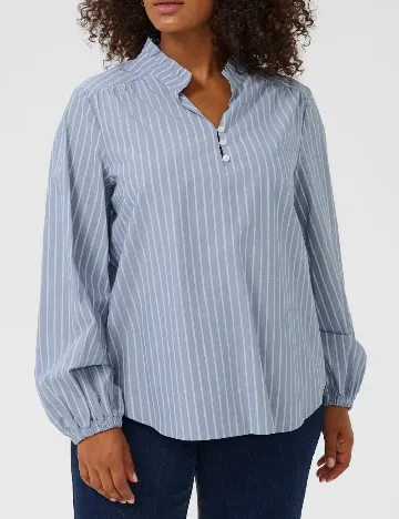Bluza Kaffe Curve, albastru