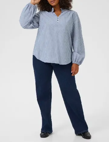 Bluza Kaffe Curve, albastru