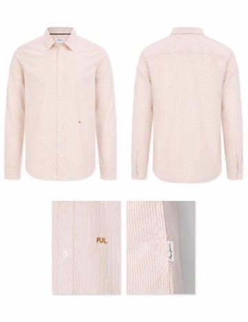 Camasa Pepe Jeans, crem/portocaliu