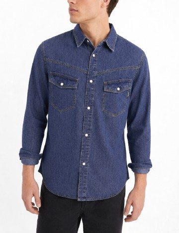 Camasa Pepe Jeans, bleumarin