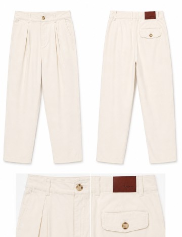 Pantaloni Pepe Jeans, crem
