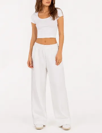 Pantaloni Pepe Jeans, alb